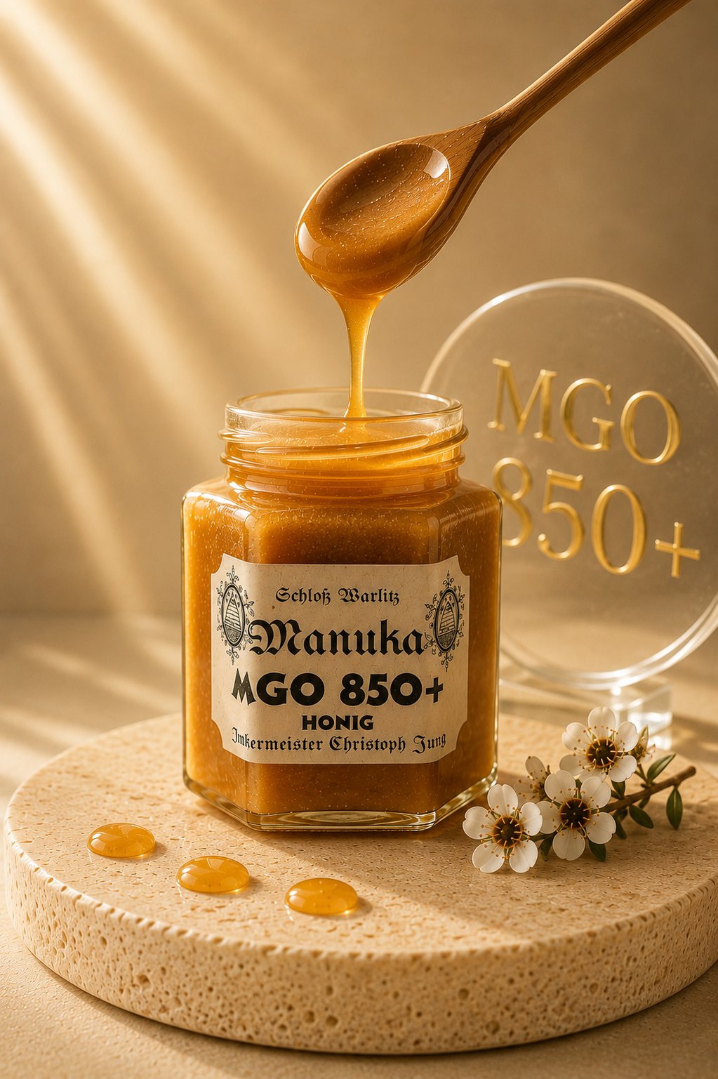 Manuka Honig MGO 850+ – Original Premium Honig aus Neuseeland | Schloss Warlitz
